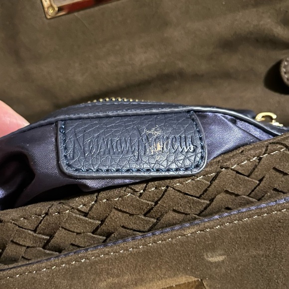 Neiman Marcus brown suede weave purse - Picture 6 of 8